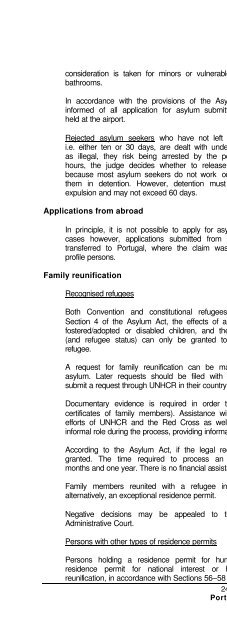 legal and social conditions for asylum seekers and refugees in ...