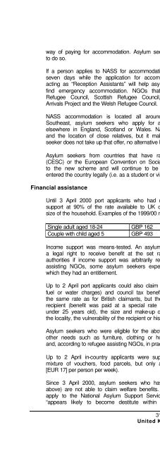 legal and social conditions for asylum seekers and refugees in ...