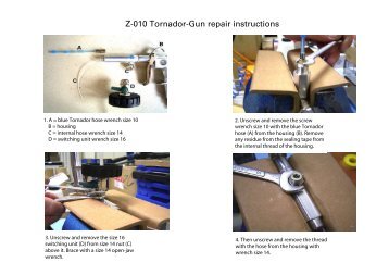 Z-010 Tornador-Gun repair instructions - Cartec