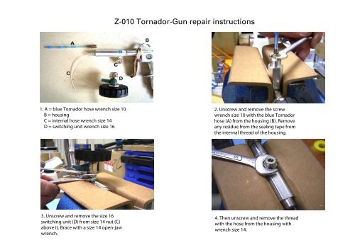 Z-010 Tornador-Gun repair instructions - Cartec