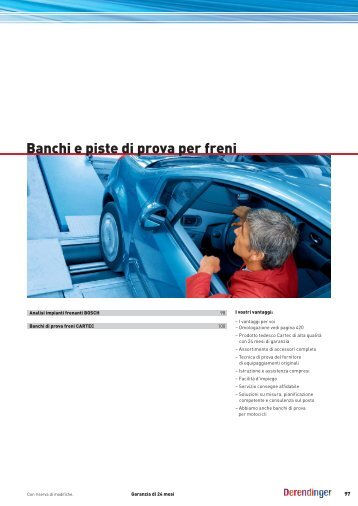 Banchi e piste di prova per freni - Derendinger