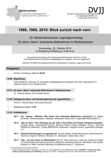 1980, 1990, 2010: Blick zurück nach vorn - DVJJ eV