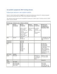 Acceptable equipment: MOT testing scheme - nibusinessinfo.co.uk