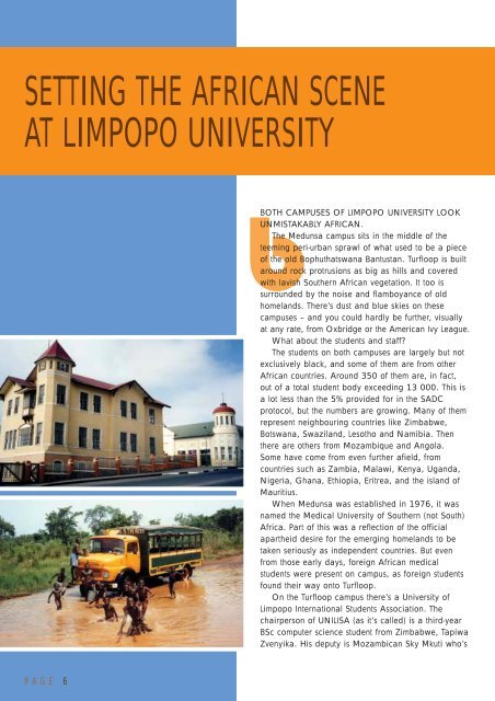 Limpopo Leader - Spring 2005 - University of Limpopo