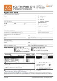 Application Form - eCarTec