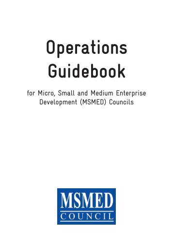 Operations Guidebook for Micro, Small and Medium ... - SMEDSEP.ph