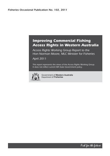 Improving Commercial Fishing Access Rights in Western Australia