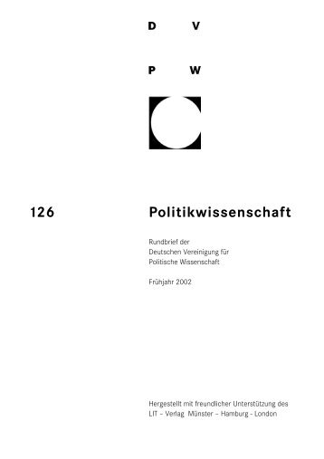 126 Politikwissenschaft - DVPW