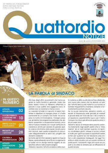 Notiziario n° 2 - 2010 - Comune di Quattordio