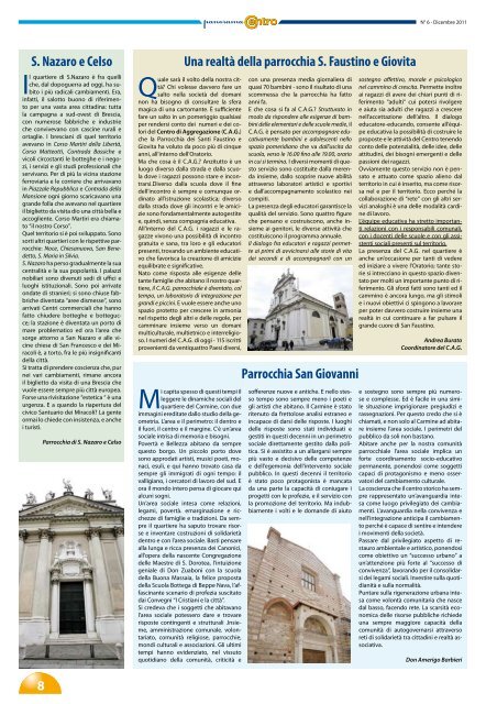 Notiziario Dicembre 2011 - Comune di Brescia