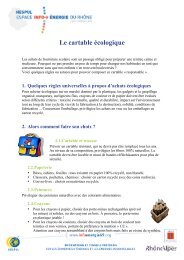 Fiche le cartable écologique