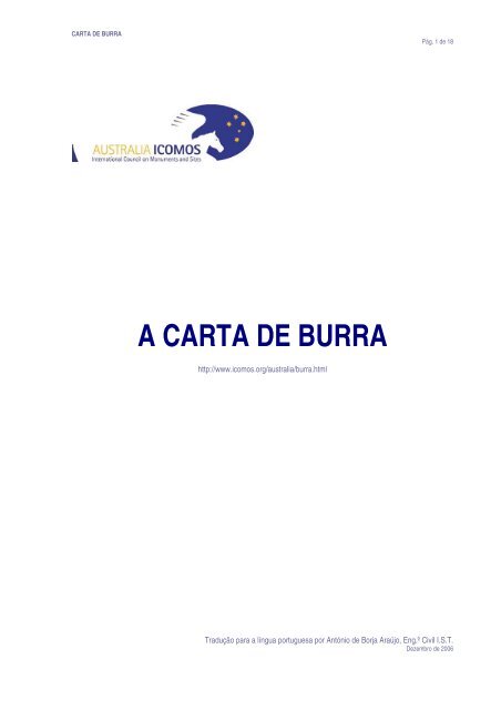 A CARTA DE BURRA