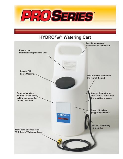 HYDROFill™ Watering Cart - EnerSys