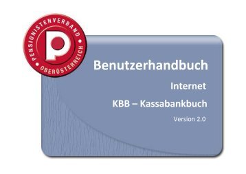 Benutzerhandbuch Internet KBB – Kassabankbuch