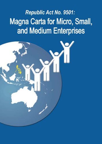 Guide to the Magna Carta for Micro, Small and Medium ... - DTI