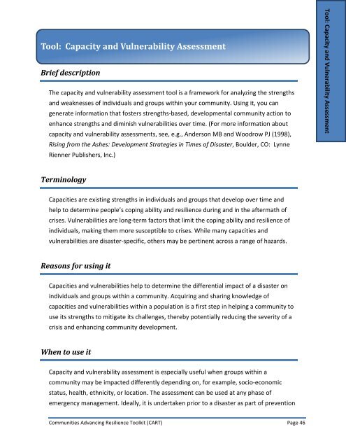 Communities Advancing Resilience Toolkit (CART ... - OU Medicine