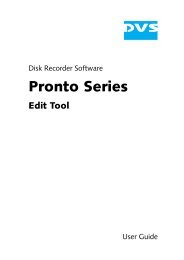 Pronto Series Edit Tool User Guide (Version 2.5) -  DVS