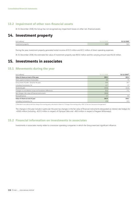 VINCI - 2008 annual report