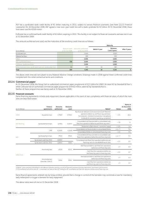 VINCI - 2008 annual report