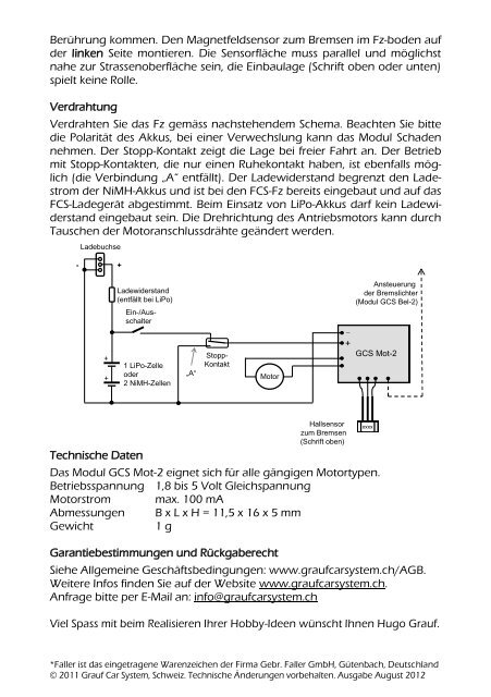 Anleitung (PDF) - Grauf Car System-Home