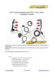 PDC Parking Distance Park Pilot - Front +Rear installation manual