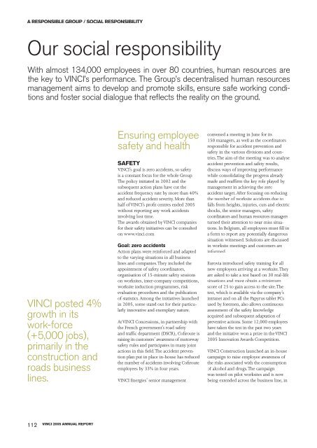 VINCI - 2005 annual report