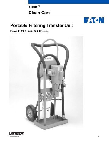 Portable Filtering Transfer Unit Clean Cart