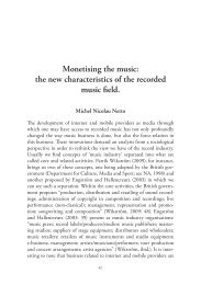 Monetising the music: the new characteristics of the recorded ... - IIPC