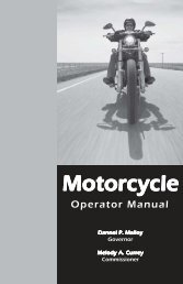 The Connecticut Motorcycle Operator's Manual - CT.gov