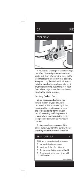 The Connecticut Motorcycle Operator's Manual - CT.gov