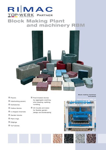 Block Machines - RI MAC Maschinen & Anlagen GmbH