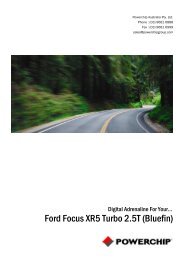 Ford Focus XR5 Turbo 2.5T (Bluefin) - Powerchip Australia