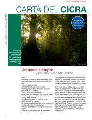 CARTA DEL CICRA - Amazon Conservation Association