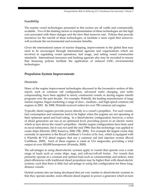 Transportation's Role in Reducing U.S. Greenhouse Gas Emissions ...