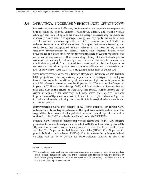 Transportation's Role in Reducing U.S. Greenhouse Gas Emissions ...