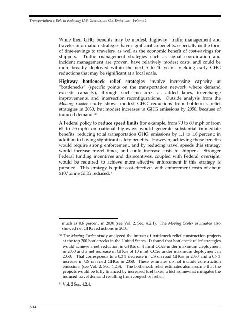 Transportation's Role in Reducing U.S. Greenhouse Gas Emissions ...