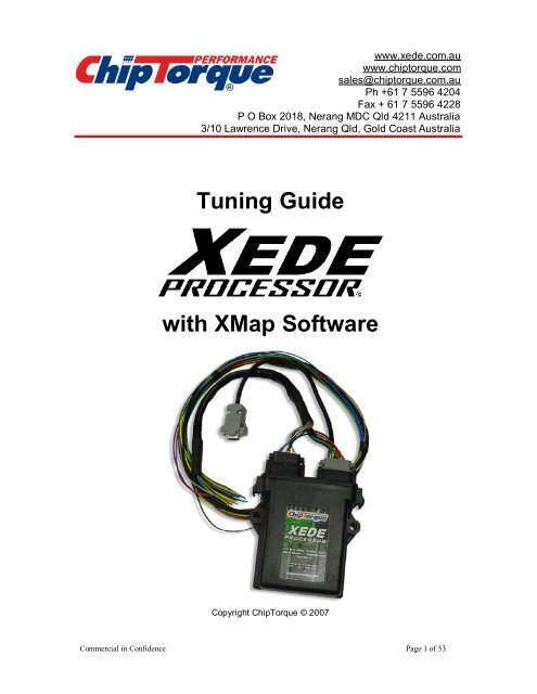 Tuning Guide with XMap Software - XEDE