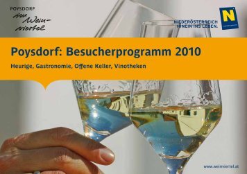 Poysdorf: Besucherprogramm 2010