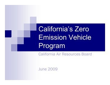 ZEV Tutorial - California Air Resources Board
