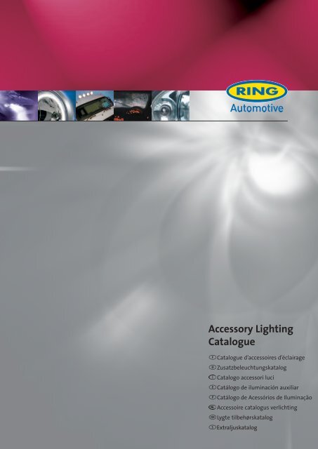 Ring Automotive BRL0572C Microline Round Fog with Fitting Kit White Covers 