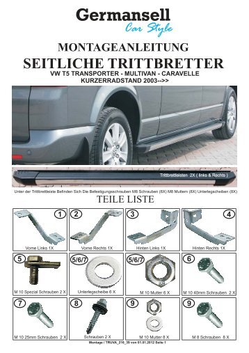 Car Style Germansell VW T5 TRANSPORTER - MULTIVAN