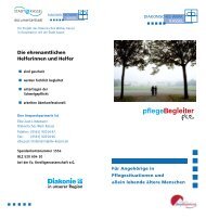 Flyer Pflegebegleiter plus - Diakonisches Werk Kassel