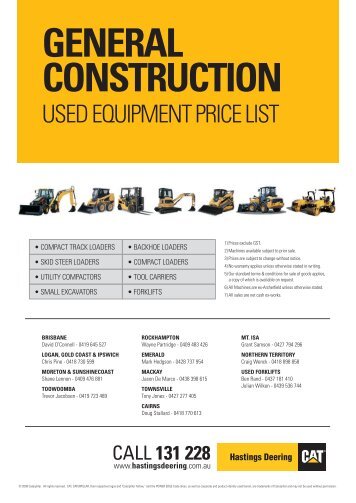 Hotsheet - Used Caterpillar Equipment and Parts for sale