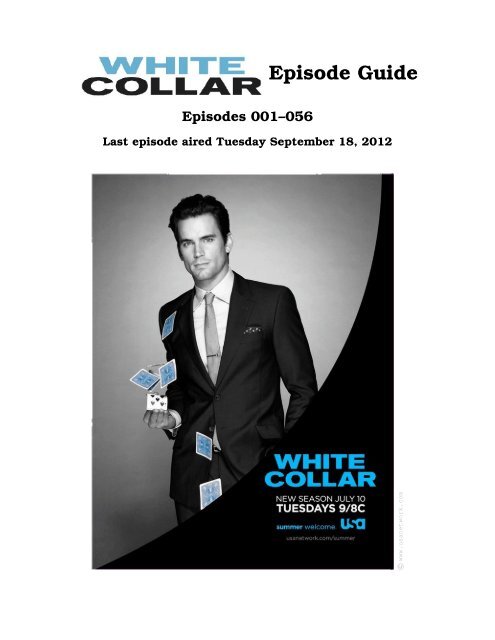 Neal George Caffrey (White Collar), Actor TV series