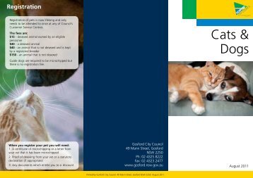 Cats & Dogs (PDF File, 223.7 kB) - Gosford City Council