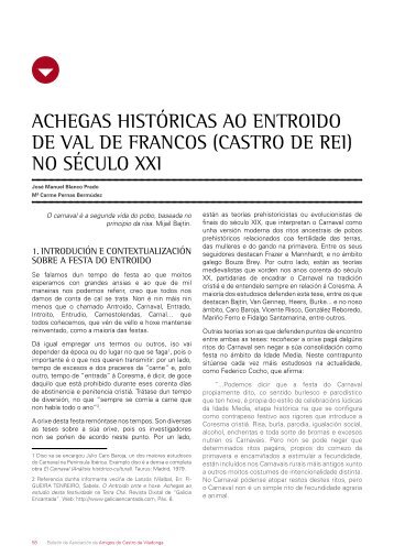 achegas históricas ao entroido de val de francos - Museo ...