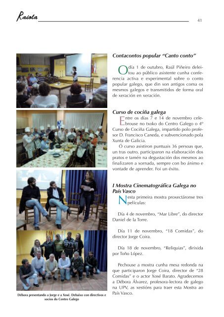 + Descargar revista nº 24 (PDF) - Centro Gallego de Vitoria Gasteiz