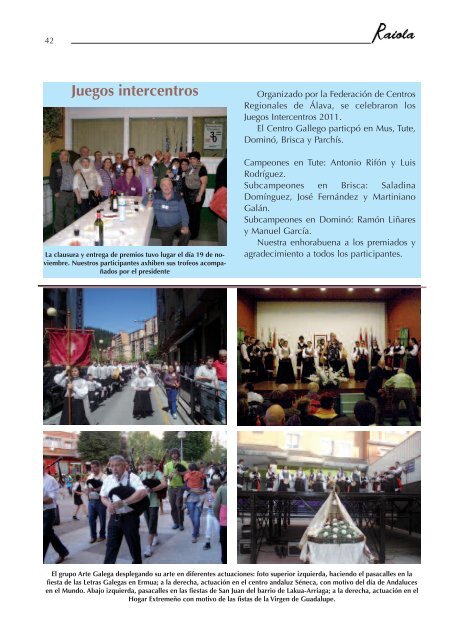 + Descargar revista nº 24 (PDF) - Centro Gallego de Vitoria Gasteiz