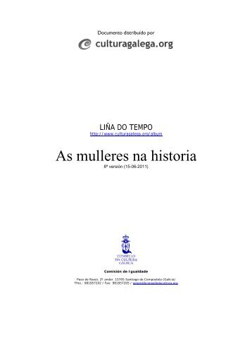 As mulleres na historia - Culturagalega.org