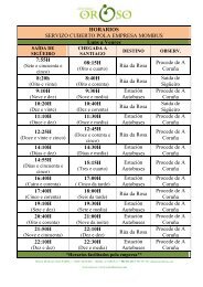 Horarios Monbus